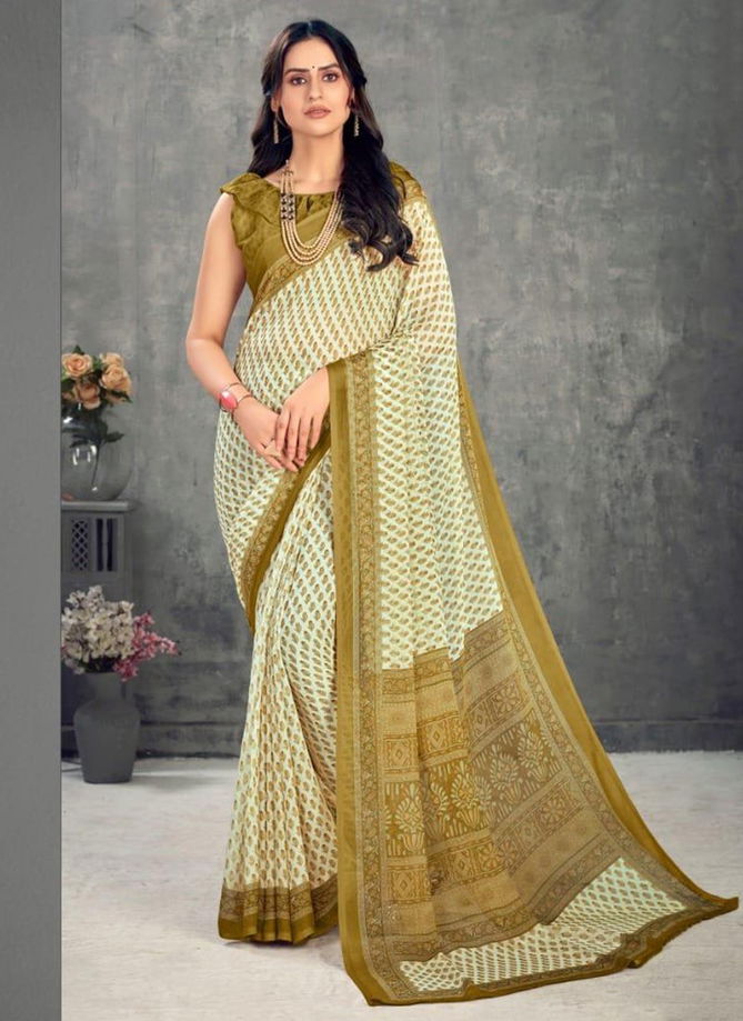 RUCHI KESARIYA CHIFFON 63rd EDITION Designer Casual Wear Chiffon Printed Saree Collection